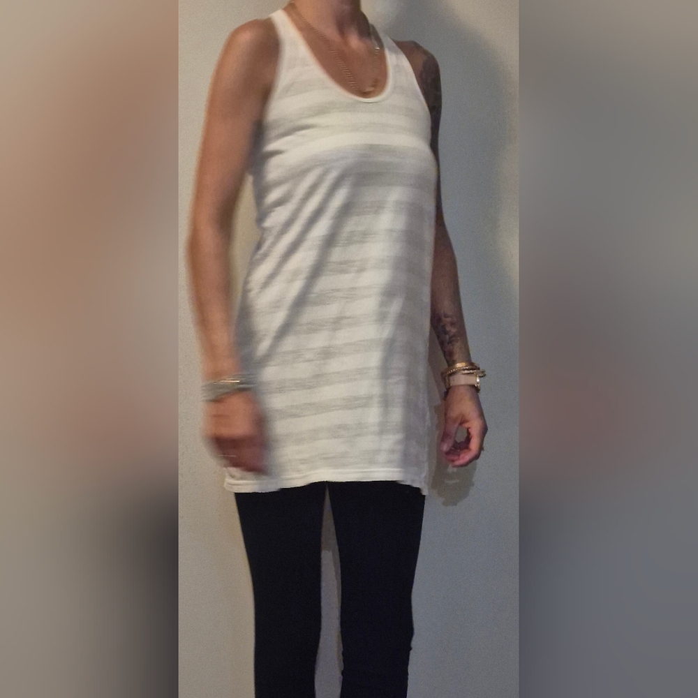 Striped White Shirt